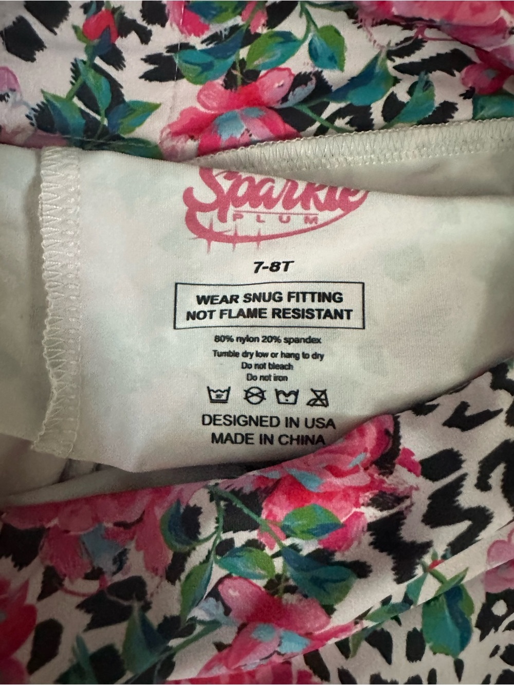 NWT Sparkle Plum sweetie pie bra top & ruffle skort girls size 7/8 - Picture 8 of 8